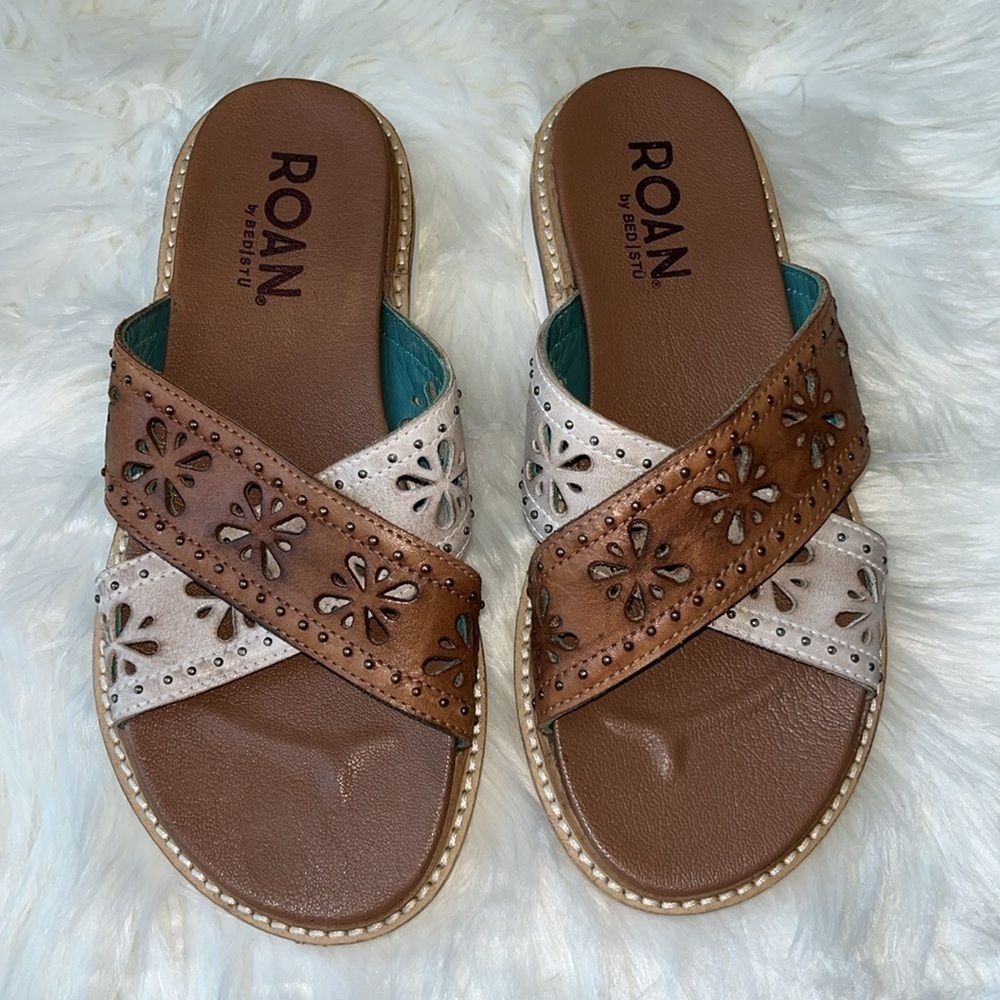 🆕ROAN by BED/STU Chant Sandal Leather Upper and Lining Size 6
